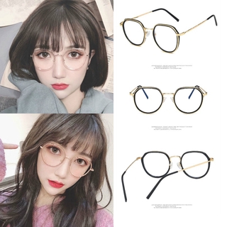 Xiaohongshu estilo caliente coreano moda Irregular anillo gafas marco Metal óptico marco se puede equipar con miopía marco vacío (7)