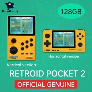 Powkiddy Retroid Pocket 2 consola de juegos Retro de 3.5 pulgadas IPS pantalla Android y Pandora Dual System juegos 3D