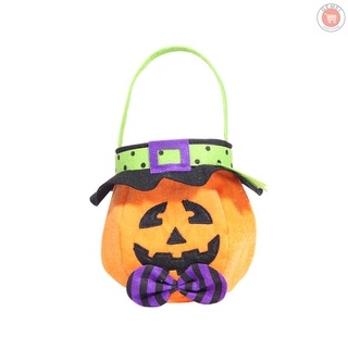 Halloween no tejido bolso truco o tratar bolsas de caramelo niños bolsa de calabaza decoración de fiesta