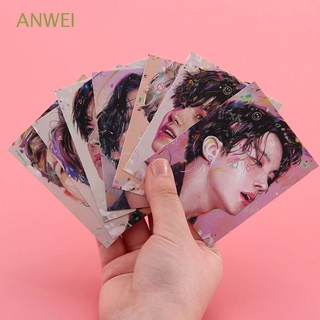 Anwei Premium Photos póster 7 unids/set pintura al óleo KPOP Photocard Lomo tarjeta Bangtan Boys álbum