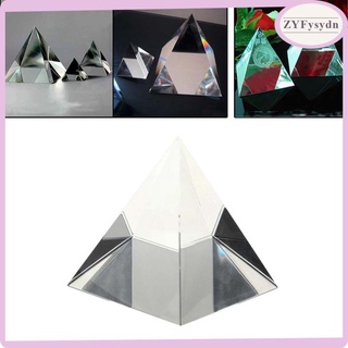 50mm K9 Artificial Cristal Pirámide Prisma Decoración Del Hogar Adorno Ciencia (8)