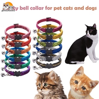 Collar De Perro Hebilla Campana Colgante Gato Collares Suministros Mascotas Cachorro Trenza Accesorios Ajustable/Multicolor