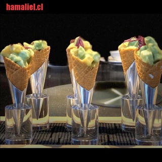 [hamaliel] soporte de exhibición de cono de helado, tubo dulce, crujiente, Ca