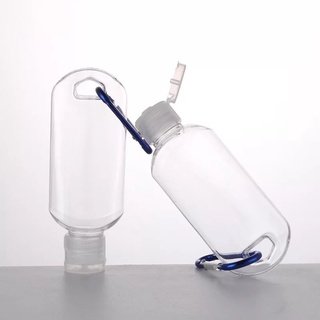 Botella De Spray De alcohol De tamaño pequeño reutilizable Portátil De 30ml/50ml Desinfetante De manos vacías con Gancho