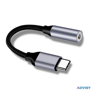 Cable Adaptador USB-C Tipo A 3.5mm Audio Aux Para Huawei Xiaomi AR