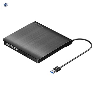 unidad externa de cd dvd usb 3.0, premium portátil dvd/cd rom +/-rw grabadora de unidad óptica reproductor para laptop pc mac