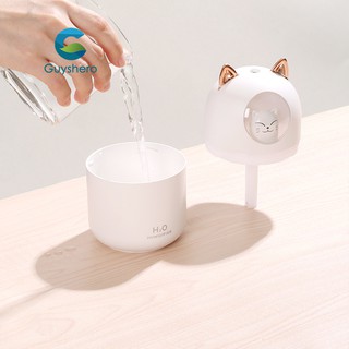 Purificador De aire humidificador De aire Usb Aromaterapia De Ambiente ultrasónico portátil eléctrico Difusor De gato lindo (7)
