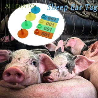 ALLEVATO Useful Ear Tag Identification ID Lable Marker Animal Farm Durable Livestock for Swine Cow Sheep Rabbit Ear nail Earrings/Multicolor