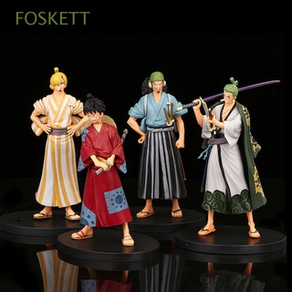FOSKETT Usopp Luffy Action Figures Sanji Toy Figures Figurine Model Miniatures Anime 17cm Zoro Gifts Collectible Model Doll ornaments