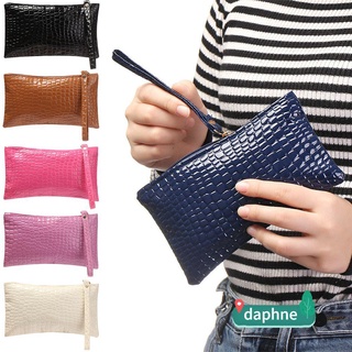 Daphne Bolsa/cartera De cuero Pu Para mujer color sólido impermeable Para Cosméticos/Bolsa/multicolor