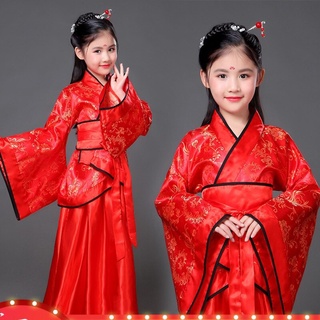 Ropa antigua tradicional para niñas y niños, disfraces de baile de hada folklórico de China, hanfu