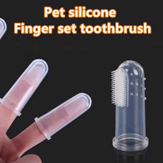Cepillo de dientes dedo para perros/mascotas/manga de dedo/herramienta de limpieza Oral