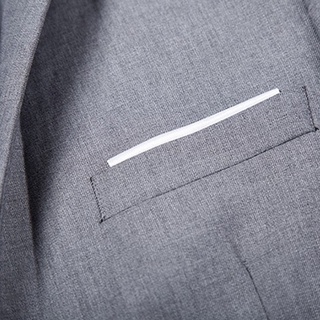 los hombres de la moda sólido casual slim blazer para traje de negocios (5)