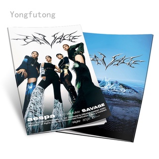 Kpop Aespa Savage Mini Photobook álbum de fotos libros grupo de imagen para Fans colección Yongfutong