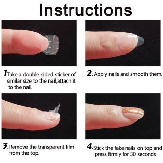 10 hojas/lote transparente impermeable mágico pasta novia falsa herramienta de uñas cinta adhesiva desgaste Artefact de uñas (3)
