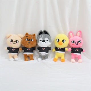 Skzoo Plush Toys 22cm Stray Kids Plush Wolf Chan Cartoon Stuffed Animal Plushies Doll Kawaii Companion for Kids Adults Fans Gift (1)