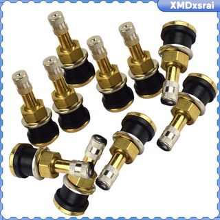 Set of 10 TR501 metal valves, steel valves, brass rim valves, wheel tires (1)