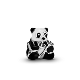 925s plata Pandora Disney Mickey Minnie negro serie de cuentas de cristal Panda cubo de hielo cámara Marie Charm (9)