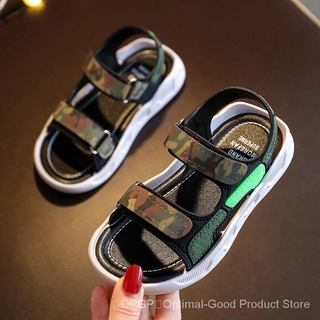 [OPGP~Men's Shoes/Summer2021Soft Bottom Primary School Student Children's Sandals/Camouflage Military Style Fashion Beach Shoes 7u4A