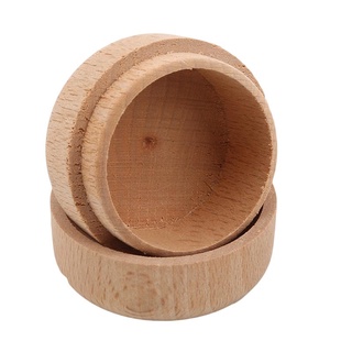 Caja de madera redonda hecha a mano para joyas de madera, manualidades creativas, caja de almacenamiento de regalo