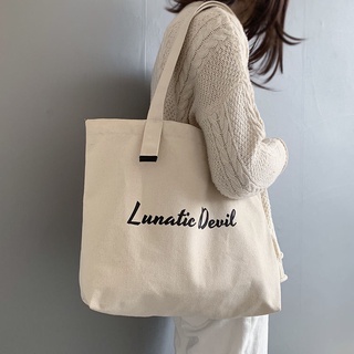 Simple Tote Bag Bolsa De Lona Compras Estudiantes Mujeres