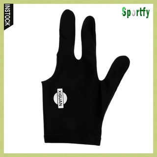 [NANA] Spandex billar taco guantes de billar mano izquierda tres dedos guante azul (6)