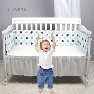 Nueva cuna de bebé alrededor de la cama de la barandilla del bebé anticolisión patrón de impresión de la cama
