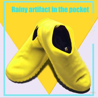Zapatos de silicona reutilizables impermeables cubre botas de lluvia resistente al desgaste antideslizante