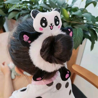 meades dulce de dibujos animados de felpa scrunchies lindo femenino lazos de pelo de los niños cuerda elástica animal gato conejo simple panda estilo coreano headwear