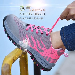 Mujer Zapatos De Seguridad casual Antideslizante Trabajo Transpirable Protección