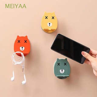 MEIYAA Universal Phone Bracket Adjustable Desktop Tablet Holder Lazy Stand Creative Data Cable Rack Wall Mounted/Multicolor