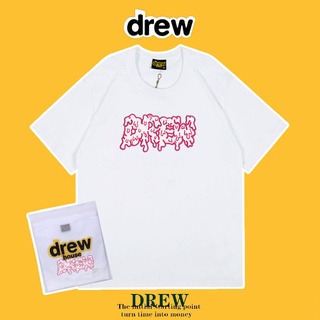 ¡ Listo Stock ! Camiseta Drew House Hombre Manga Corta Nuevo Impreso Algodón Todo-Partido Suelto Media