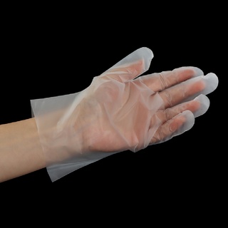 【it】 100Pcs TPE Disposable Gloves Waterproof Powder Free Latex Gloves for Household .