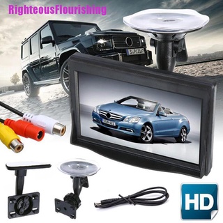 Righteousflourishing - Monitor de pantalla HD de 5 pulgadas para cámara de estacionamiento retrovisor de coche