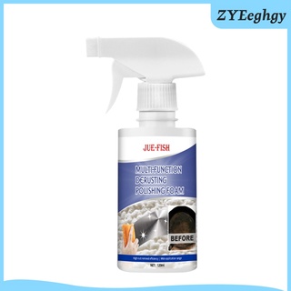 120ML All-Purpose Foam Cleaner Polishing Bubble Cleaner for Grease Rust Stains on Car Seat Bathrooms Kitchen Anti-aging