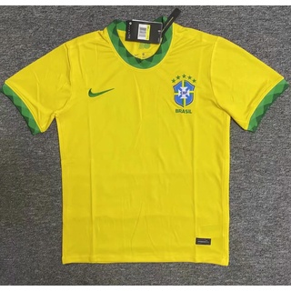 2020 21 Brasil Fans edición camiseta de fútbol 20-21 casa amarillo camiseta de fútbol Brasil (2)
