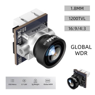1200tvl mm 16:9/4:3 Global WDR OSD Nano FPV cámara para FPV Racing RC Dro