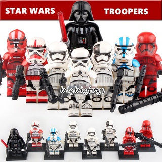 8 unids/set star wars lego juguetes minifigures troopers darth vader sith trooper kt1034