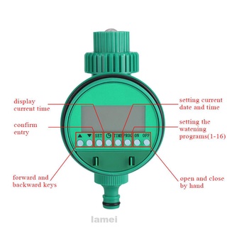Temporizador digital de agua grifo ABS control de riego pantallas LCD