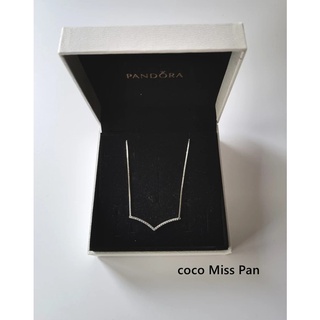 Plata de ley 925 Pandora brillante Wishbone collar (1)