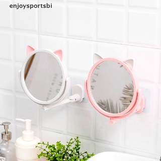 [enjoysportsbi] espejo plegable de pared sin taladro giratorio de baño maquillaje cosmético [caliente]