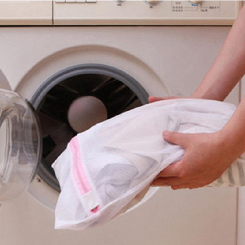Bolsas de lavandería con cremallera sujetador de malla cesta de ropa lavado de ropa bolsas de almacenamiento (1)