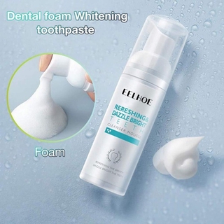 crema dental suave limpiadora de dientes en espuma removedora de respiración crema dental portátil blanqueadora para dientes