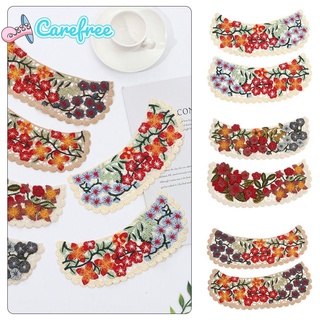 CAREFREE Flower Pattern Applique Fabric DIY Craft Supplies Embroidery Collar Lace Fabric For Sewing Collar Neckline Accessories Shirt Accessories Dress Ornament Appliques For Clothing