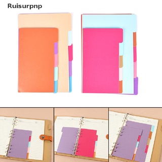 [ruisurpnp] 5 hojas/lote planificador páginas interiores espaciador placa diario binder 6 agujeros separador venta caliente