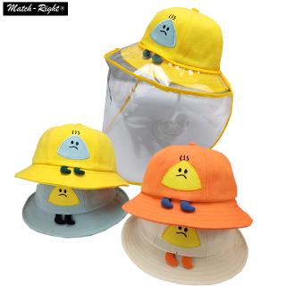 bebé pescador sombrero anti espuma bebé sombreros protectores niños anti epidemia gorra desmontable máscara ae5040