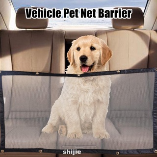Multifunción Universal plegable malla SUV fácil de instalar para perros coche asiento trasero Interior Trim vehículo mascota red barrera