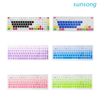 sunsong teclado cubierta teclado película protector de piel notebook silicona protección para asus k50 portátil accesorio