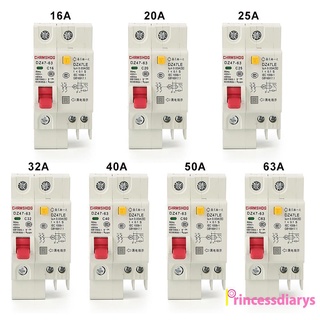 (accesorios de vehículos) dz47le-63 rccb 1p+n mini interruptor de corriente residual protector de fuga (1)