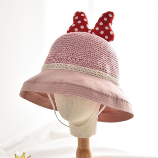 Bebé sombrero de verano fino estilo coreano primavera y verano niños niñas protección solar sombrero lindo Super lindo niño sombrero de paja a prueba de sol